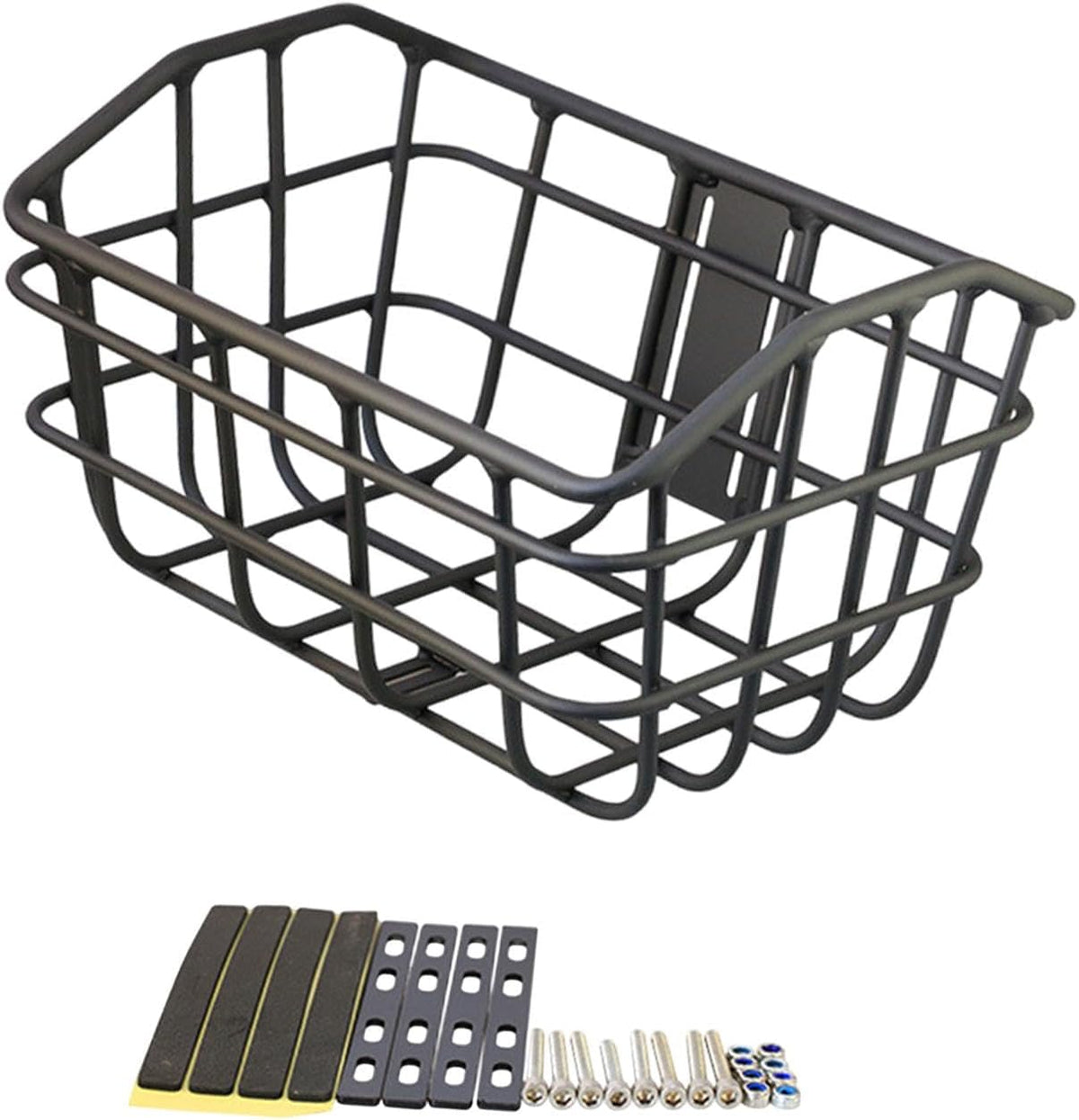 Basket Black Front Sturdy Construction Aluminum Alloy Large Capacity Accessories Cargo Container for Pet Transport
