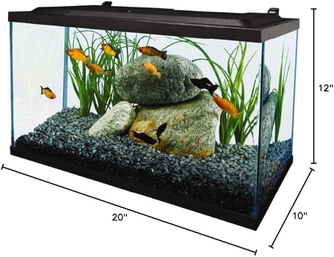 Tetra Aquarium, 10 Gallon, Complete Tropical Fish Tank Kit with LED Lighting for Freshwater Fish