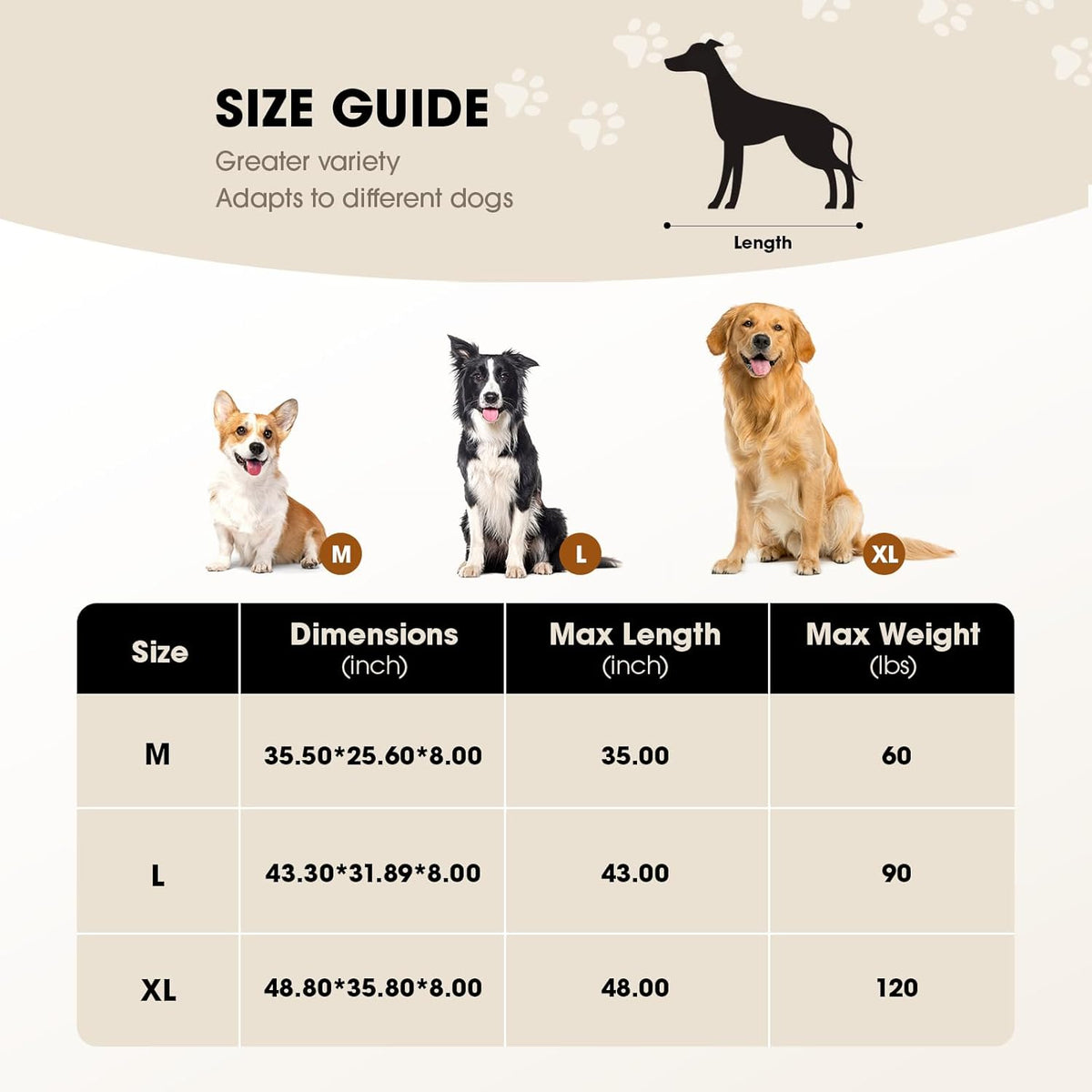 Elevated Dog Bed, Raised Outdoor Dog Bed for Large Sized Dog, Portable Cooling Pet Cot with Breathable & Washable Mesh, Indoor & Outdoor Pet Hammock with Skid-Resistant Feet.