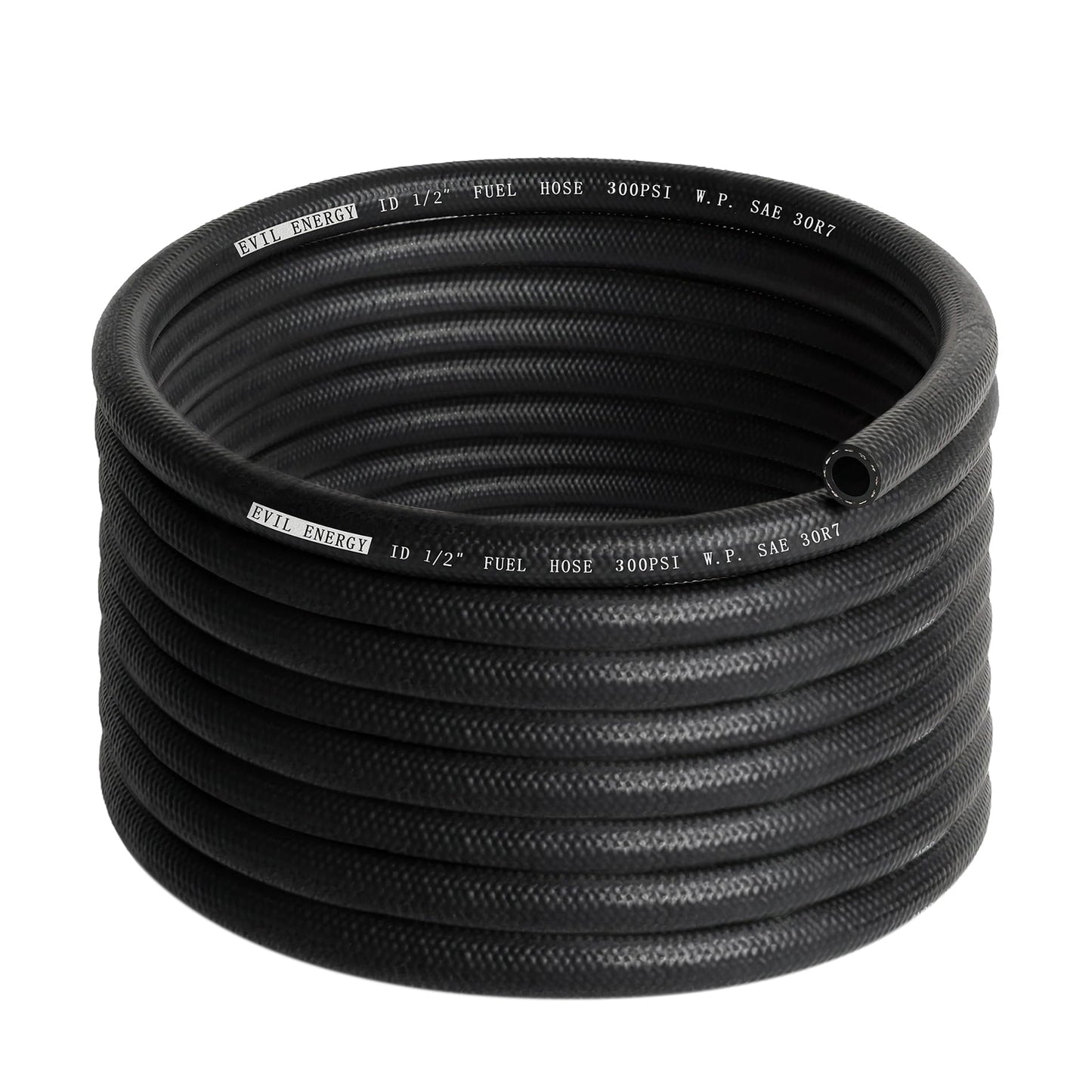 EVIL ENERGY 1/2 Fuel Hose Line Push Lock SAE 30R7 NBR 20FT 300PSI