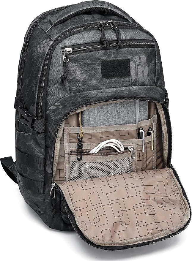 Wotony Military tactical backpack, backpack for men black small tactical assault bag
