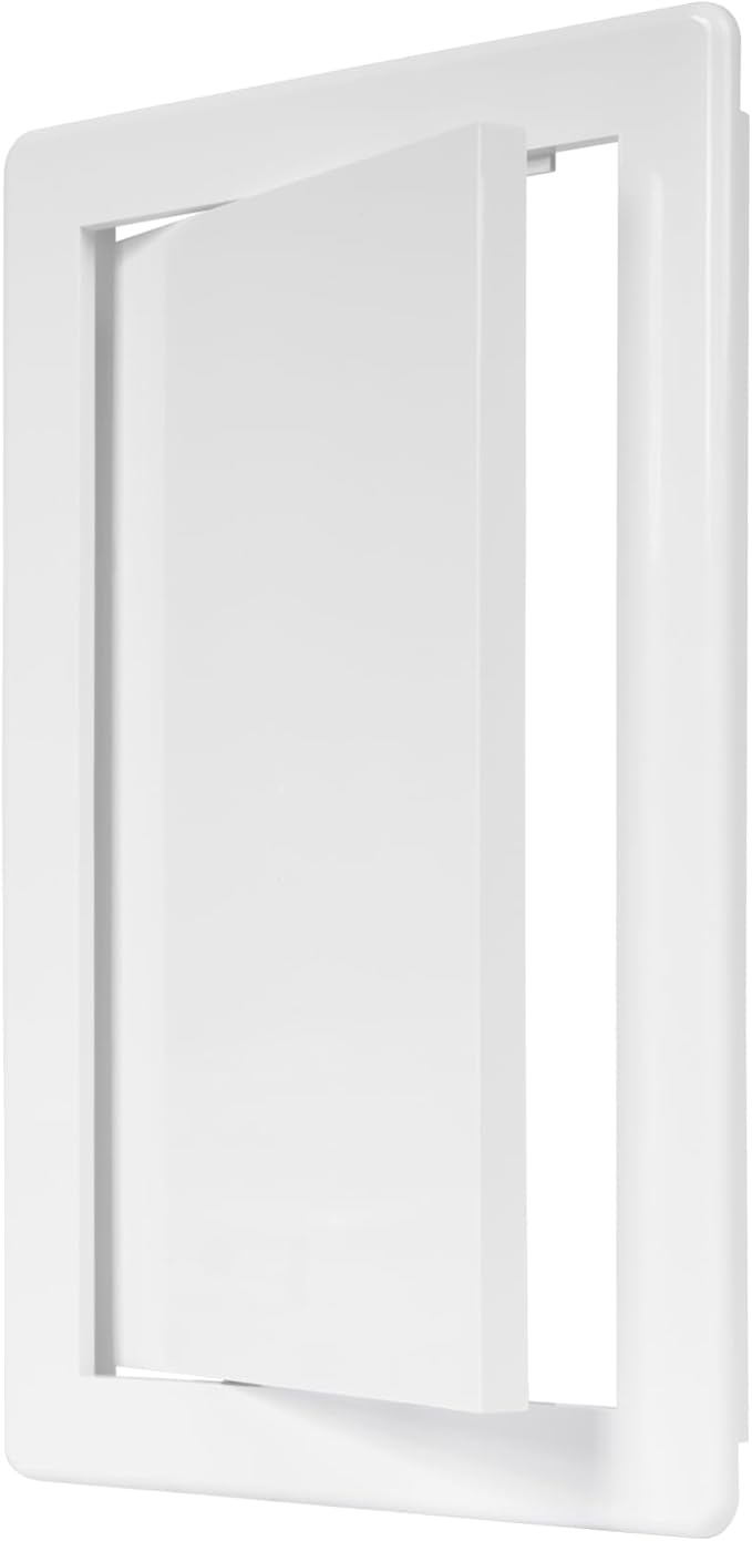 6" x 10" White Plastic Access Panel. Service Shaft Door Panel. Plumbing