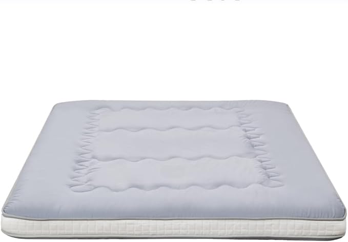 Dr.Futon Japanese Floor Futon Mattress Extra Thick Folding Roll Up Bed Topper Mat for Guest,Lounger and Tavel