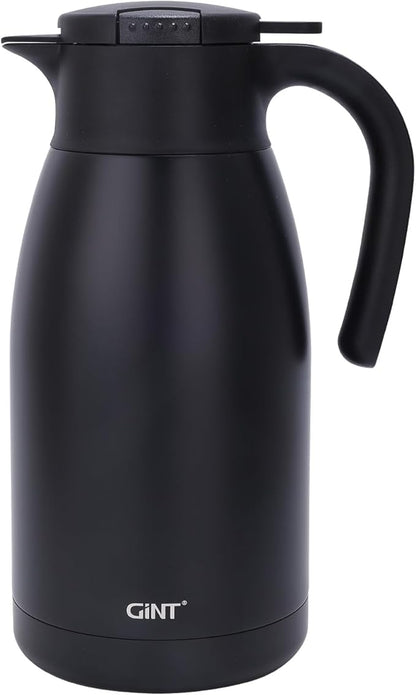 GiNT 1.9L / 64Oz Thermal Coffee Carafe, Insulated Stainless Steel Coffee Carafes