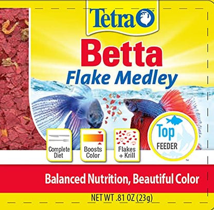 Tetra 16838 BettaMin Flakes, 0.81-Ounce,Blacks & Grays (Pack of 2)