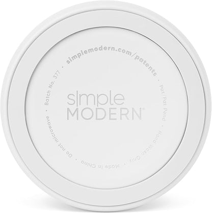 Simple Modern Stainless Steel Pet Water Bowl for Dogs & Cats | Reusable Insulated Stainless Steel Food Bowls for Dog Cat | No Tip No Slip BPA Free | Bentley Collection | Medium (32oz) | Winter White
