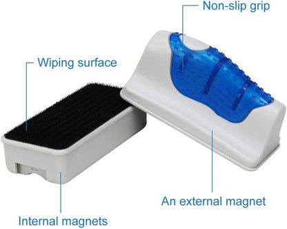 Jasonwell Magnetic Aquarium Fish Tank Glass Algae Glass Cleaner Scrubber Floating Clean Brush(M)