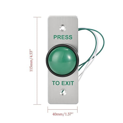 Push to Exit Button for Door Access Control Big Press Button IP68 Waterproof