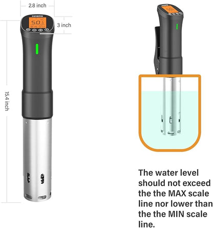 INKBIRD Wifi Sous Vide Cooker, 1000W Sous Vide Machine, Remote Control