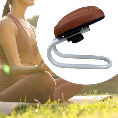 Kneeling Meditation Stool, Prayer Bench Adjustable Height, Portable Meditation Bench, for Studio Yoga Praying Prayer, Brown