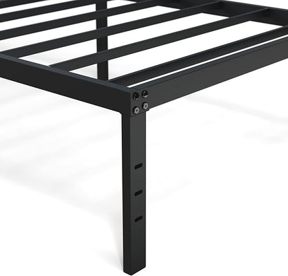 Twin Bed Frames No Box Spring Needed, 16 Inch Heavy Duty Metal Bed Frame Twin Support Up to 2500 lbs, Easy Assembly, Noise Free, Black