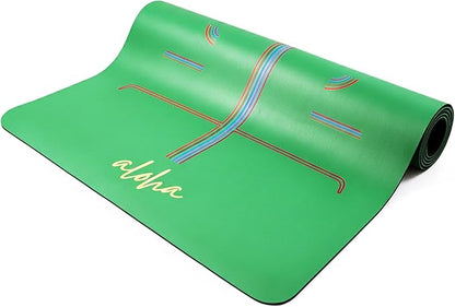 Aloha Bliss Premium Yoga Mat – 72” x 27 - Thick, Non-Slip & Durable | Sweat-Resistant, Lightweight & Portable | Perfect for Yoga, Pilates, Home Workouts, Gym & Studio Practice - Eco-Friendly