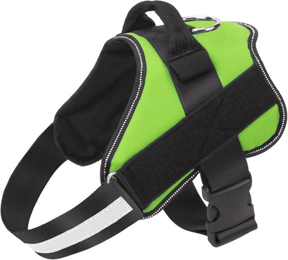 Bolux Dog Harness, No-Pull Reflective Dog Vest, Breathable Adjustable Pet Harness with Handle for Outdoor Walking - No More Pulling, Tugging or Choking Small (Pack of 1) Green