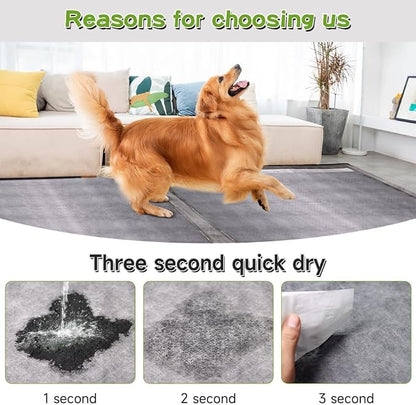 36"x36" Activated Charcoal Pee Pads for Dogs , 100 Count, Extra Large, Super Absorbent, Leakproof and Odor Resistant, Disposable Puppy Pads, Pet Training Pads, Potty Pads