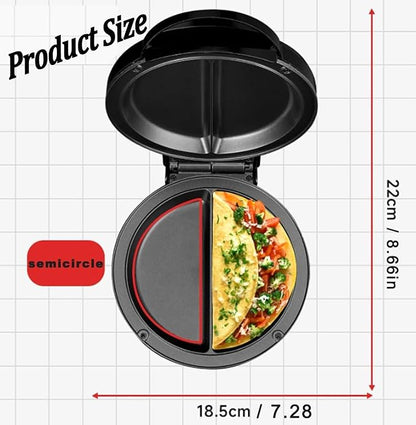 Dual Zone Electric Omelette Maker