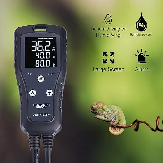 DIGITEN Humidity Controller DHC101 Digital Humidistat Pre Wired Outlet Reptile