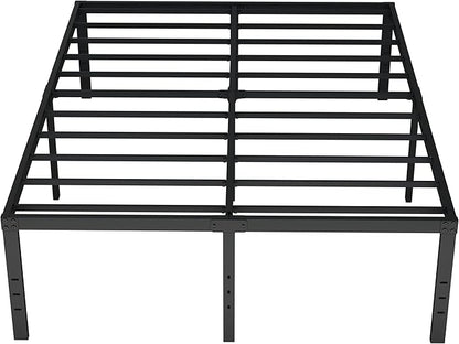 Full Size Bed Frame No Box Spring Needed, 20 Inch Heavy Duty Metal Platform Bed Frame Full Support Up to 3000 lbs, Easy Assembly, Noise Free, Black
