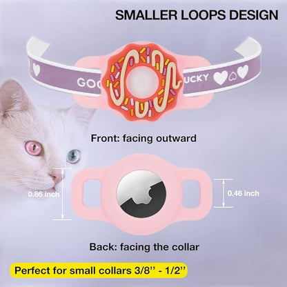 Cat Collar Holder for Airtag, Cat & Small Dog Harness Case for Air Tag