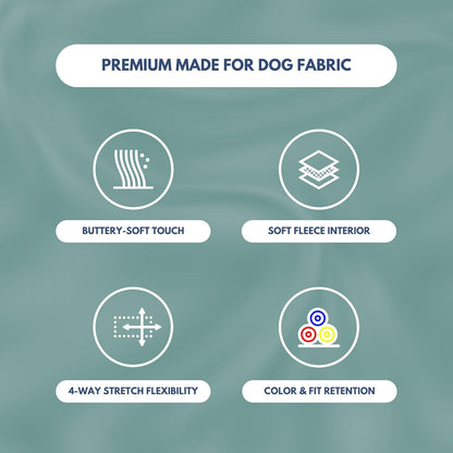 Spark Paws Dog Hoodie – Premium Dog Sweater for Small, Medium, and Large Dogs | Warm Outfits for French Bulldogs, Pitbull, Puppy, Winter Jacket Alternative - Teal - L