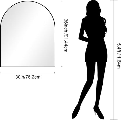CIRCUMI Arched Wall Mirror, Metal Frame, Large Size