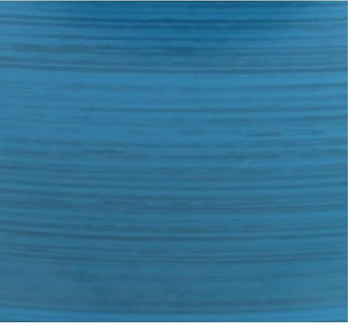 Garden Elements Indoor/Outdoor Glazed Brushed Happy Plastic Planter, Large, Dark Blue, 15" (Pack of 2)