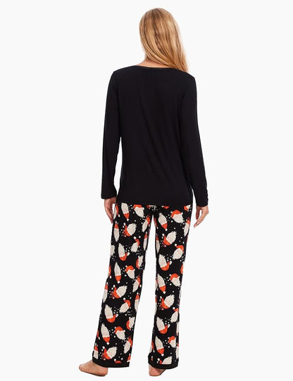 GYS Viscose from Bamboo Women's Pajama Sets Super Soft Long Sleeve Sleepwear Comfy Winter Pjs Sets S-4X