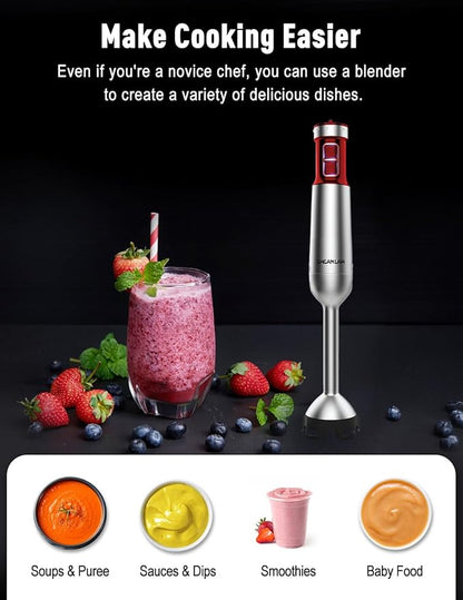 Powerful Immersion Blender handheld, 2025 New Update Hand Blender,