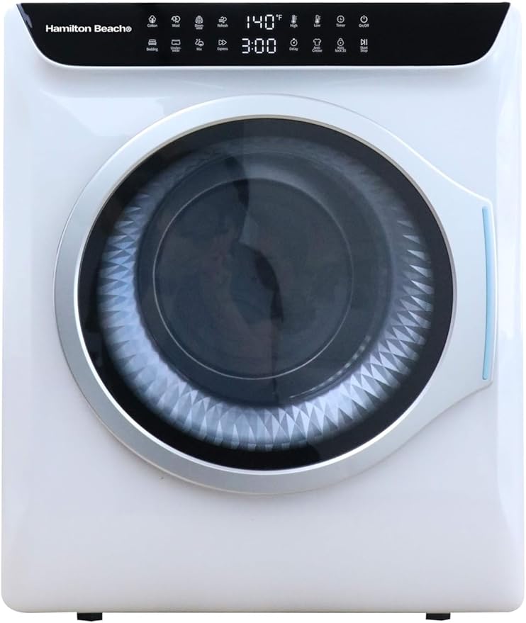 HAMILTON BEACH Electric Compact Portable TOUCHSCREEN Laundry Dryer