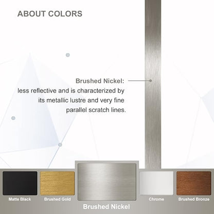 ANDY STAR Wall Mirror Brushed Nickel