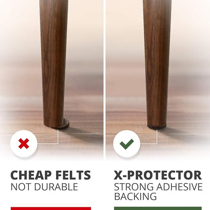 Felt Furniture Pads X-PROTECTOR 8 PCS - Premium 6” x 4 3/8” Heavy Duty Brown Felt Sheets! Cut Large Furniture Pads to The Size You Need - The Best Floor Protectors for Any Hard Floor!