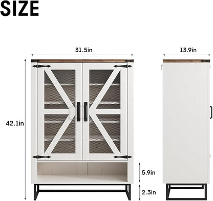 Maupvit 42.1" Farmhouse Shoe Cabinet