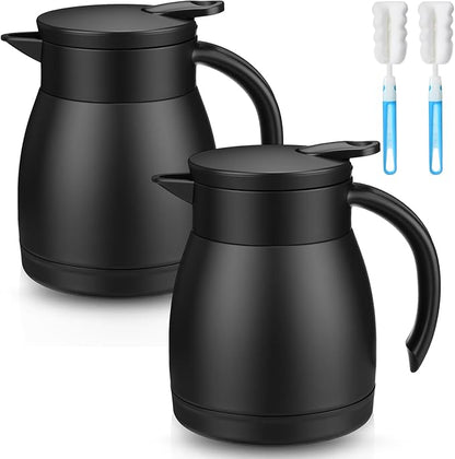 Norme 2 Pcs Thermal Coffee Carafe Insulated Stainless Steel Coffee Carafe