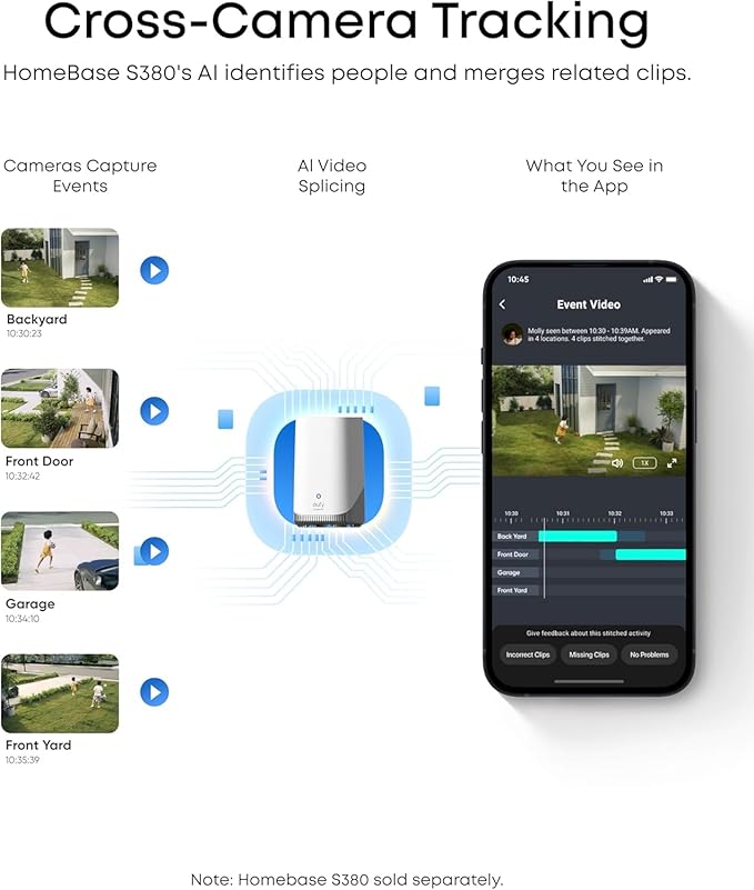 eufy SoloCam E42, 4K Security Camera Wireless Outdoor, Solar Powered, AI Motion