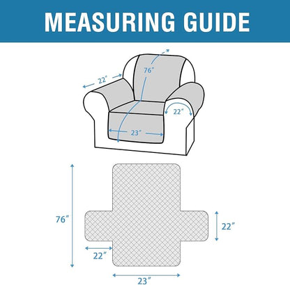 H.VERSAILTEX Chair Sofa Slipcover 100% Waterproof Couch Cover Furniture Protector Cover with Elastic Straps for Pets Kids Children Dog Cat(Chair, Brown)