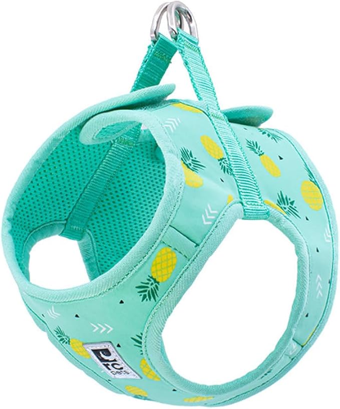 RC Pet Products Cirque Soft Walking Step-in Dog Harness, Pineapple Parade, X-Small