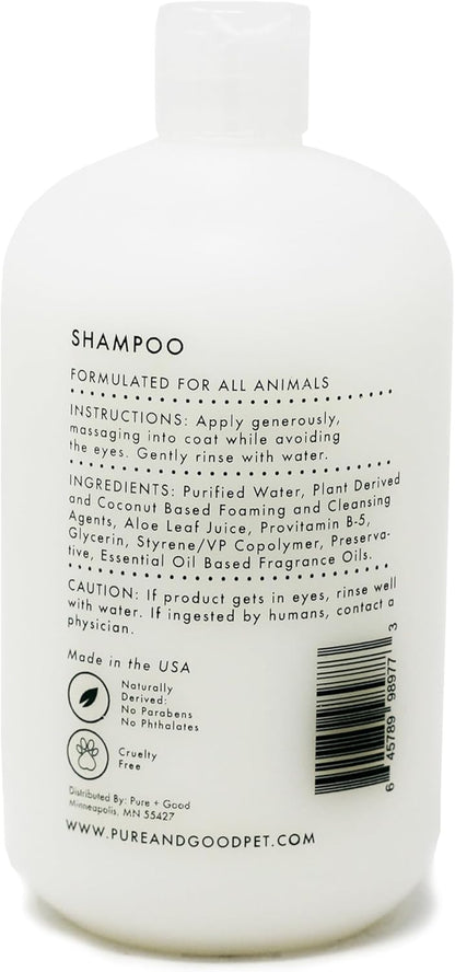 Cedarwood + Sage Shampoo and Conditioner Set, warm & herbal sage fuse with hints of camphor & eucalyptus in cedarwood, Formulated for All Pets, Gentle and Cleansing, Made in USA 16 fl oz