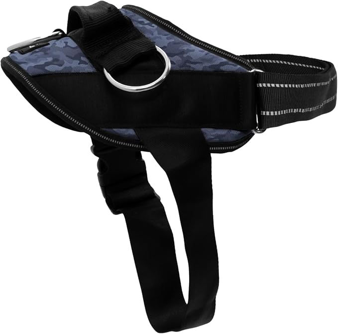 ShawnCo Essential Dog Harness, No-Pull Pet Vest (Dark Camo,XS) | 3 Leash Clips, Easy On, No-Choke, Reflective, Adjustable Fit, Padded Comfort, Control Handle, For Small, Medium & Large Dogs