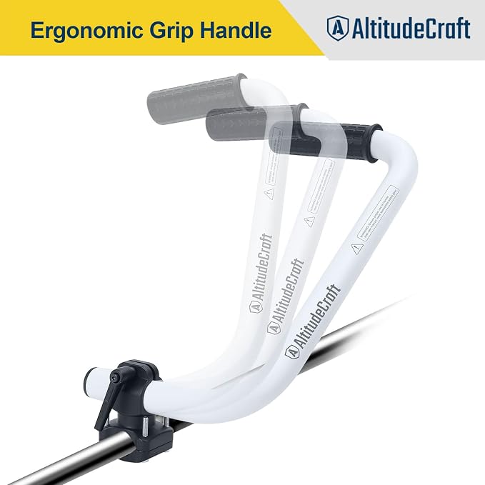 2-Pack Weed Eater Handle Extensions, String Trimmer Grips | Patented aluminum back-saver fits round and square trimmer shafts.