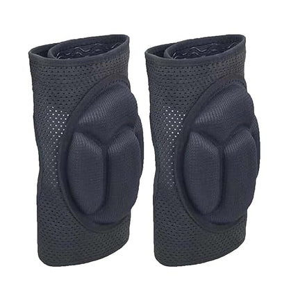 Garden Knee Pads for Women, Soft Foam Pads for Men Cleaning Work, Breathable Safety Knee Pads for Kneeling on Concrete Floors, Coushion Knee Pad for Gardener Cleaner Mechanics Carpenters Workers, Black L (1 pair)