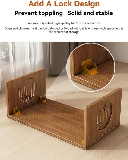 Ekjkldo Japanese Folding Coffee Table, Low Coffee Table for Sitting on The Floor, Japanese Floor Table No Assembly Small Coffee Tables for Living Room Tatami Tea Room Dining Bedroom 31.5 Inch