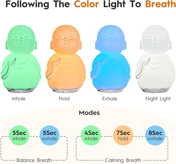 Guided Visual Meditation Tool, Mindfulness Breathing Light