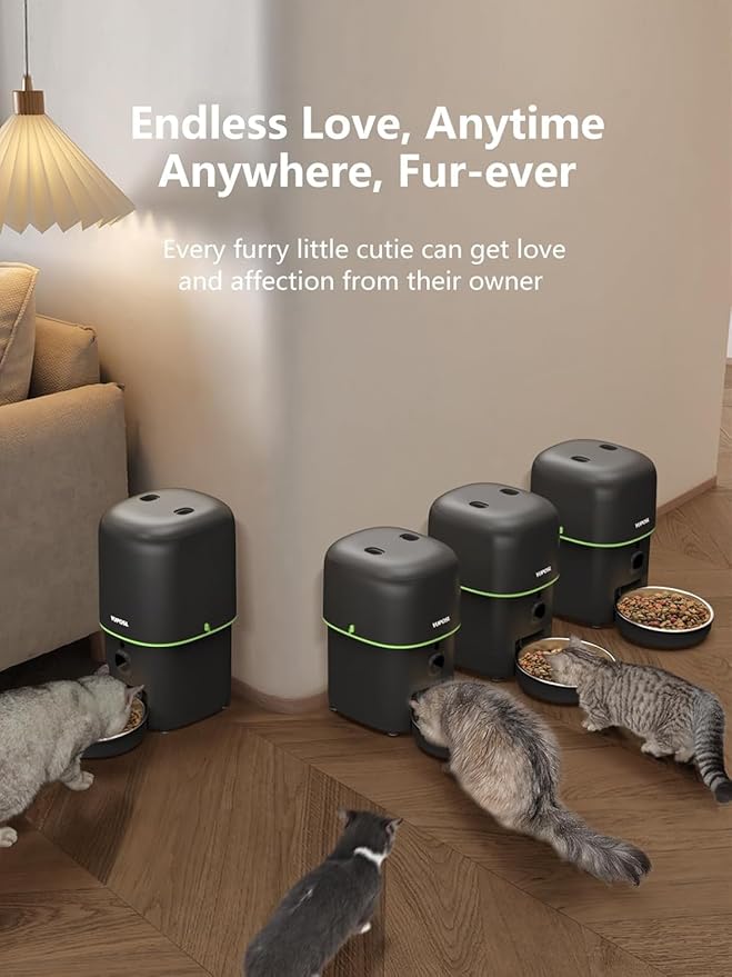 Automatic Cat Feeder with Camera - 5G WiFi Auto Cat Food Dispenser