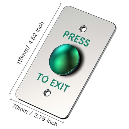 Push to Exit Button for Door Access Control