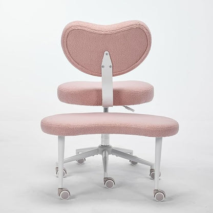 Meditation Chair Plus Teddy Pink Upgrade Version Home Office Solution Flexible Design for Fidgety Sitters Comfortable and Adjustable