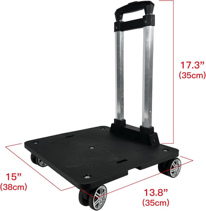 Mr. Peanut's Spinner Wheelbase Luggage Cart, Adding Rolling Functionality to Bags & Pet Carriers