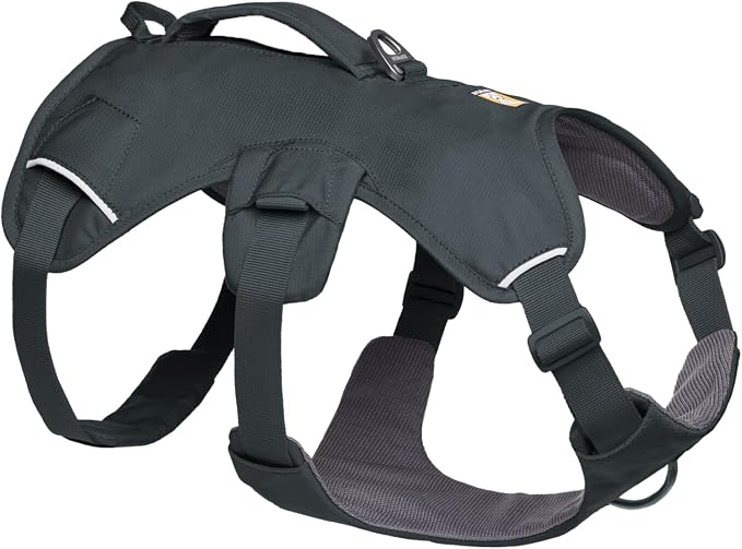 Ruffwear, Web Master, Multi-Use Support Dog Harness, Hiking and Trail Running, Service and Working, Everyday Wear, Basalt Gray, XX-Small