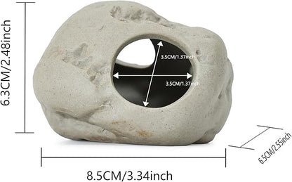 ALEGI Aquarium Rock Cave Decor for Shrimp Cichlid Hiding Breeding (Set 8)