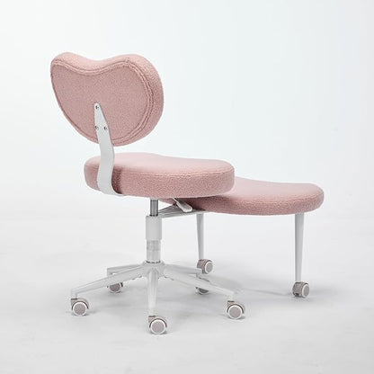 Meditation Chair Plus Teddy Pink Upgrade Version Home Office Solution Flexible Design for Fidgety Sitters Comfortable and Adjustable