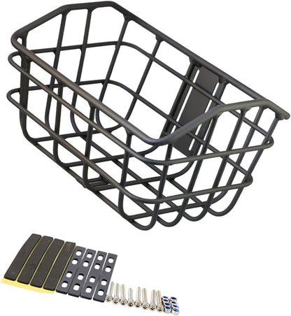 Basket Black Front Sturdy Construction Aluminum Alloy Large Capacity Accessories Cargo Container for Pet Transport