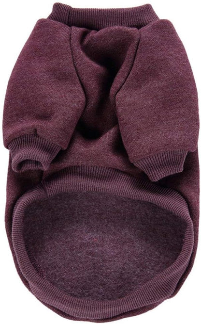 Jecikelon Dog Clothes Dogs Sweater Soft Puppies Clothing Winter Puppy Sweaters Warm Outfit for Dogs Small XXS XS Cat Apparel (Brown, XX-Small)